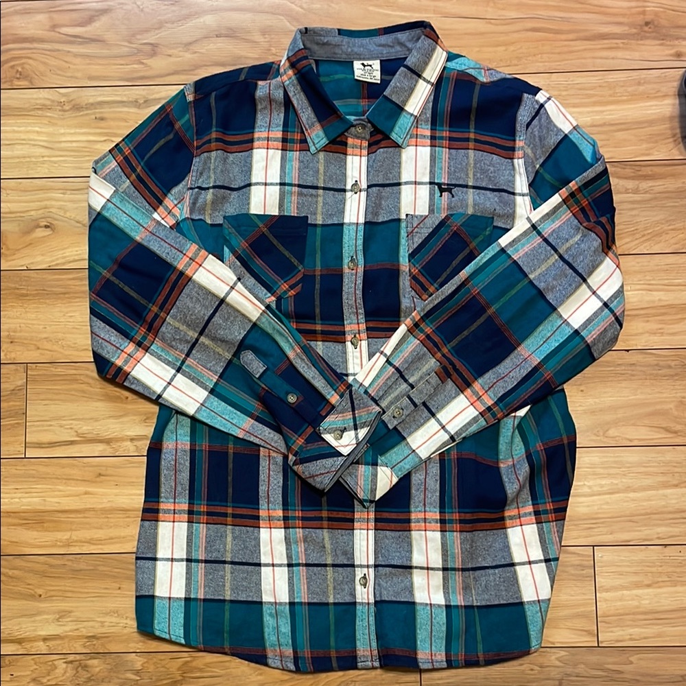 NWT. The Black Dog Plaid Shirt